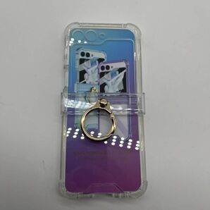 FODDOM Galaxy z flip5 5g リングケース 純正 リング付き 折りたたみ ヒンジ case ギャラクシーz flip5 薄型 全身保護カバーDR099