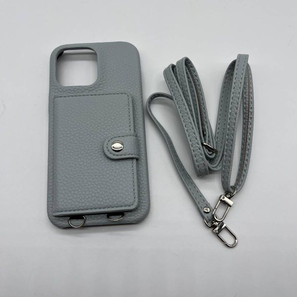 iphone14 pro max スマホケース ショルダー タイプ 携帯ケース 背面手帳型 背面カード収納 鏡付き 肩掛け 斜めかけDR081