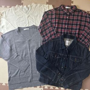 LOWRYS FARM ローリーズファーム トップス セーター ニット チェック柄シャツ ジージャン まとめ売り