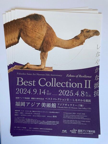 福岡アジア美術館 ベストコレクションII-しなやかな抵抗 チラシ 8枚