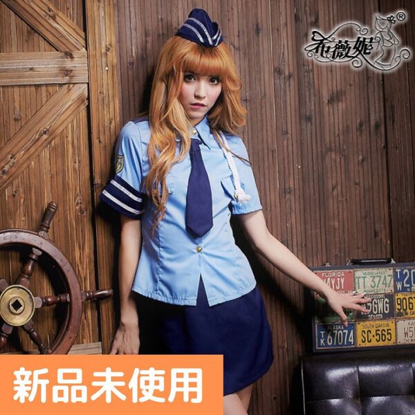 【新入荷!】ポリス コスプレ ハロウィン衣装 警察官 制服 セクシー ミニスカート セクシー 可愛い Sサイズ