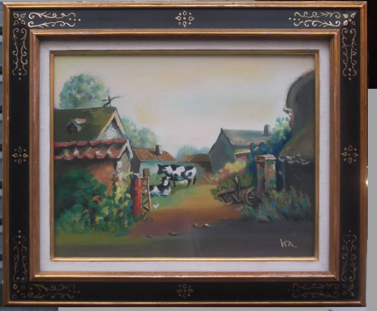 No. 6 Óleo Kenkichi Arai Paisaje del Sur de España 1984, cuadro, pintura al óleo, Naturaleza, Pintura de paisaje