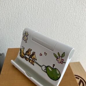 スマホスタンド タブレットスタンド デコパージュ アニタ 青リンゴ