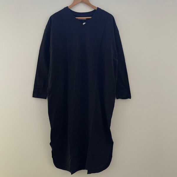 chocol raffine robe Vネック長袖カットワンピース