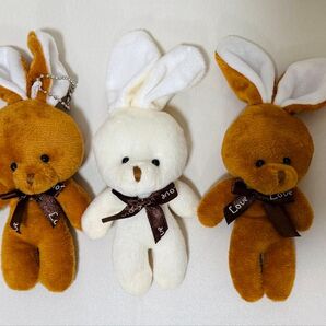 うさぎ ぬいぐるみまとめ売り(3個セット)