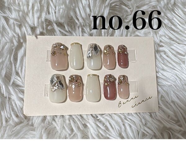 ネイルチップ 秋ネイル ニュアンス ラメグラ