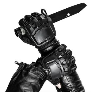 新品 ミリタリーグローブ 手袋 ハーフフィンガー ハードナックル ブラック サバゲー装備 アーミーコスプレ バイク メンズ