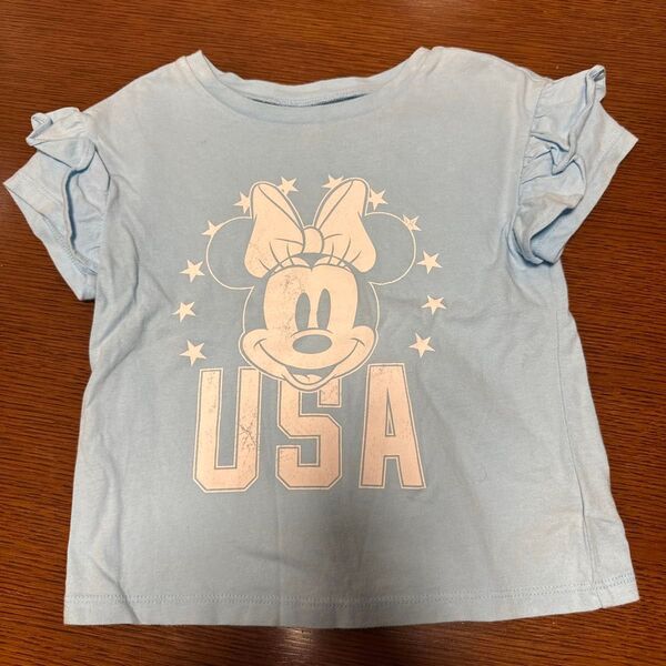 GAP Tシャツ ディズニー ミニーマウス 水色 ブルー 半袖