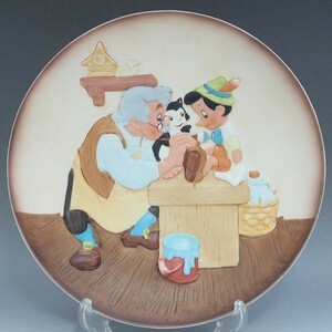  Disney Pinocchio Magic memory z* plate relief plate 24500 sheets limitation Gloria company 1980 period front half 