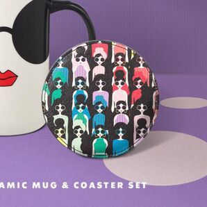 海外限定スタバalice+oliviaコースター2枚組 日本未発売シンガポールstarbucksスターバックスアリスアンドオリビア