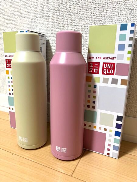 【非売品】ユニクロ 40周年 炭酸 ステンレスボトル 水筒 500 0.48 保冷