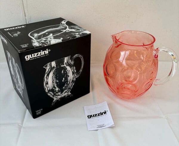 イタリア製 グッチーニ メーカー希望価格 17,600円guzzini ヴェニス ピッチャー コーラル 新品未使用