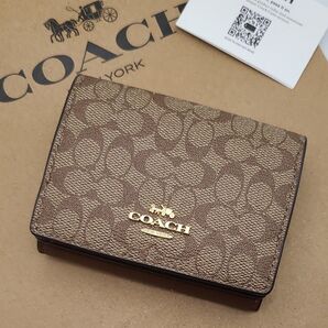 新品 COACH 折り財布 三つ折り財布
