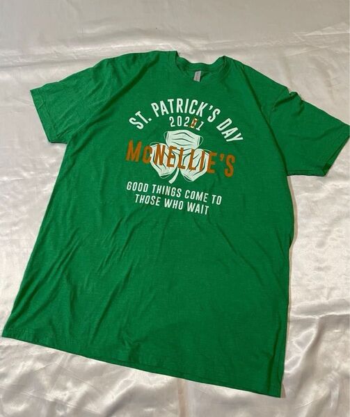 ST.PATRICK’S DAY 2020→2021 Tシャツ レアTシャツ 緑 XL