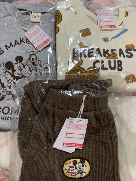 上下セット トレーナー Tシャツ しまむら Littc ハッピーバッグ ディズニー トレーナー ズボン シャツ
