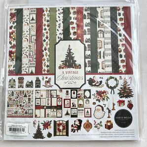 【新品】Carta Bella メガキット12インチ (A Vintage Christmas) ジャンクジャーナル コラージュ