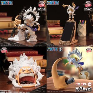 【新品未開封】①ワンピースフィグライフ! モンキ-Dルフィ-ギア5 4種セット