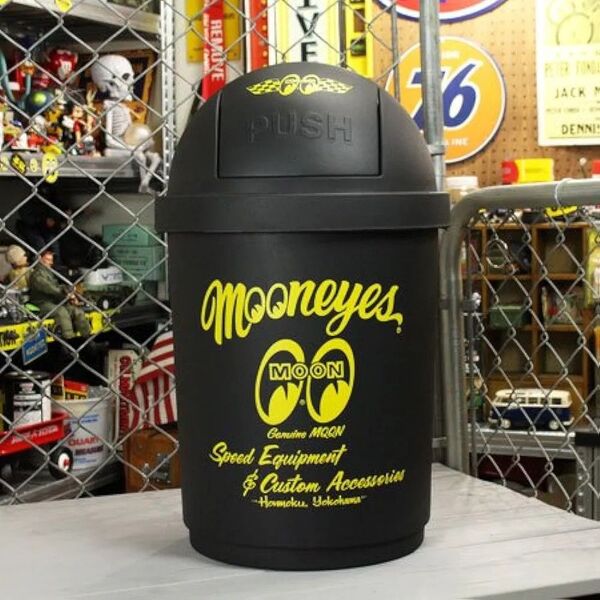 再入荷!【MOONEYES】ムーンアイズ 35L ダストボックス ブラック ゴミ箱 /ダストBOX/リサイクルBOX/アメリカン