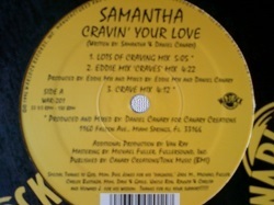 ディスコ Samantha / Cravin' Your Love 12インチです。