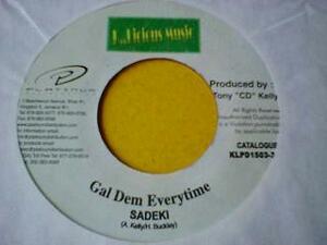 レゲエ Sadeki / Gal Dem Everytime 7インチです。