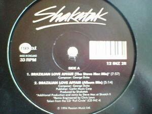 ハウス Shakatak / Brazilian Love Affair 12インチです。