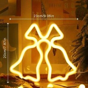 ネオンサイン クリスマス ベル 鈴 インテリア 電飾