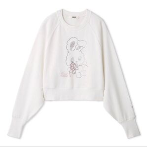 furfur ラインストーンスウェット foxy illustrations トレーナー スウェットusagi online