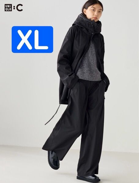 【新品】 タックワイドパンツ XLサイズ UNIQLO C ユニクロ