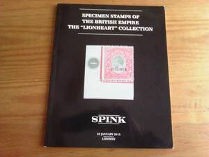  spin k stamp auction catalog [ large britain . country .. ground. sample stamp lion Heart collection ]