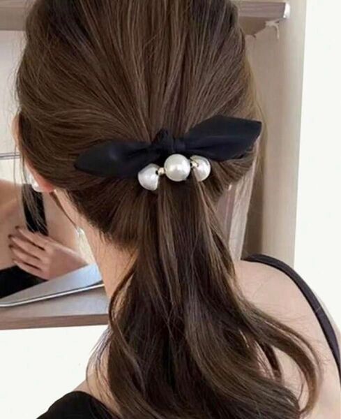 新品 未使用 未開封 パール風 ヘアゴム 1点