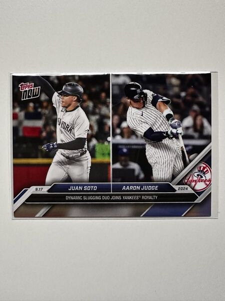 Topps Now 713 JUAN SOTO AARON JUDGE