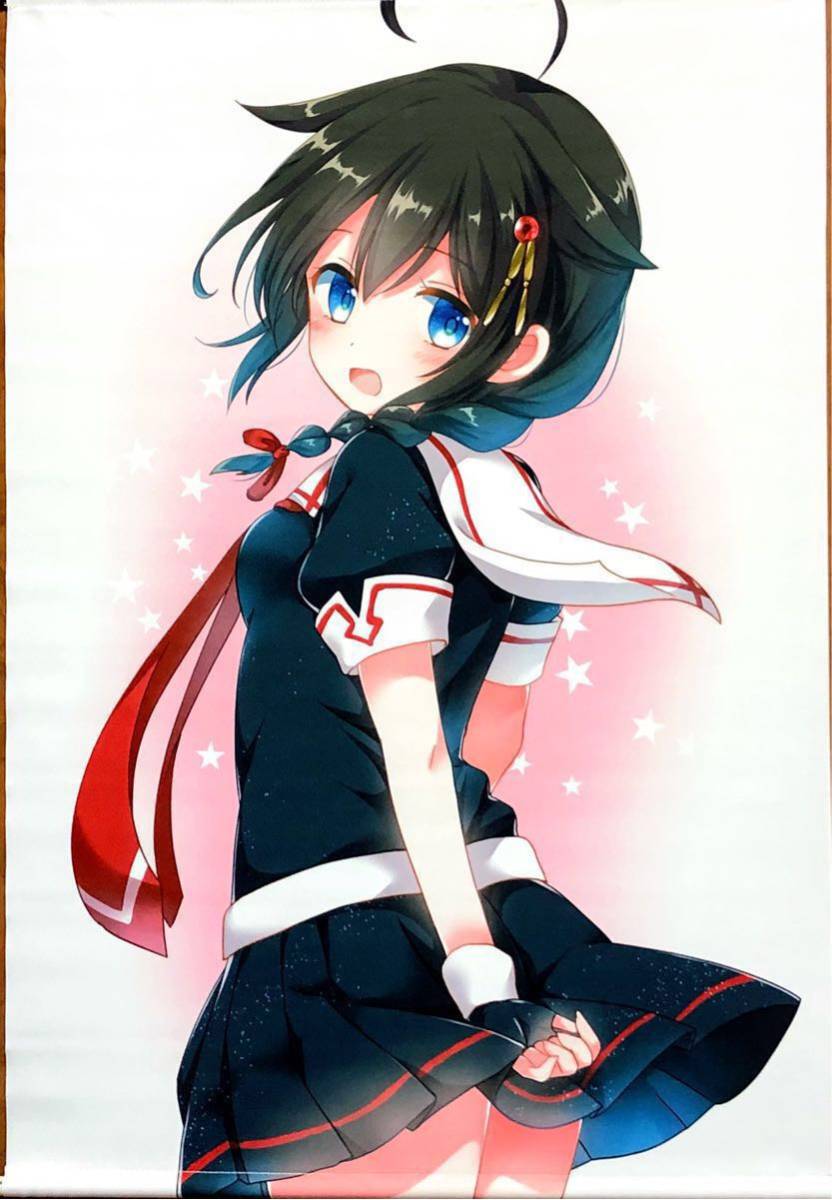 艦隊これくしょん 時雨 B2タペストリー StarCup 胡麻乃りお 黒髪ショート 美少女 艦これ グッズ 白露型駆逐艦 かわえぇ