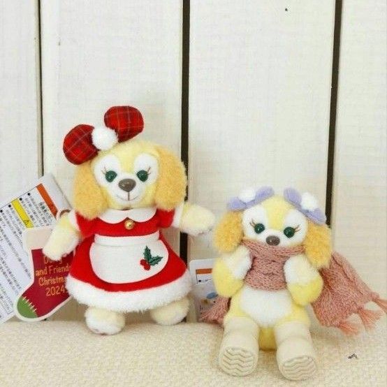 クッキーアン ぬいぐるみバッジ チャーム クリスマス ダンシングスノーフレークス ダッフィーフレンズ