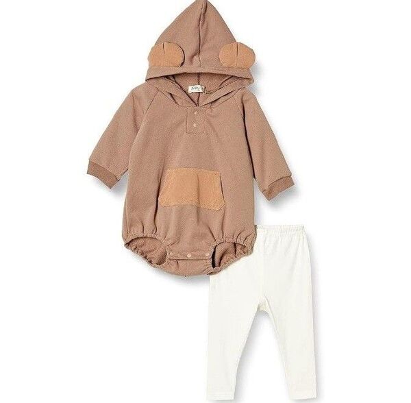 シシュノン ロンパース カバーオール くま 熊 動物 なりきり