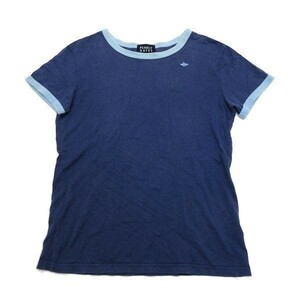  Pearly Gates /PEARLY GATES Mark вышивка Golf футболка * темно-синий [1]