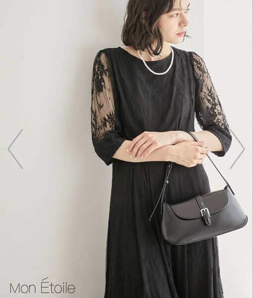 ROPE' PICNICレースタックDRESS 結婚式参列ドレス ワンピース パーティードレス サイズ38