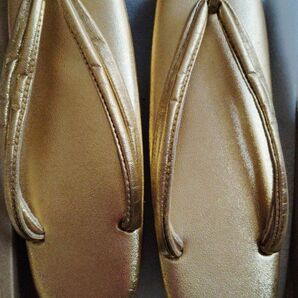 ぞうり ゴールド 和装小物 履物 成人式 結婚式 お祝いイベント