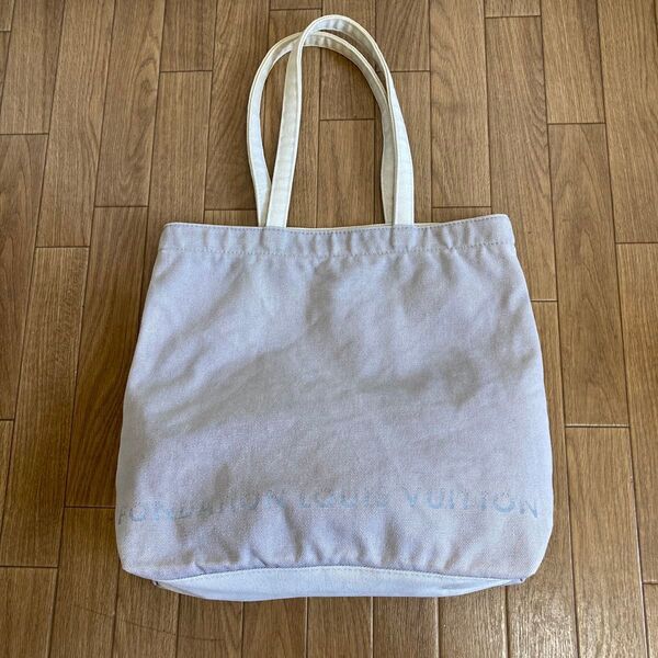 VUITTON LOUIS ルイヴィトン フォンダシオン トートバッグ エコバッグ グレー 美術館限定