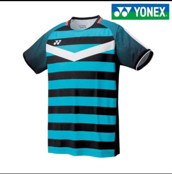 YONEX ヨネックスゲームシャツ 黒×青 サイズM