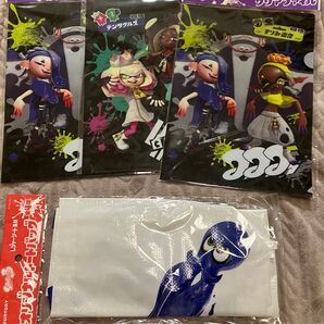 サントリー スプラトゥーン3オリジナルクリアファイル2種 3枚トートバッグ