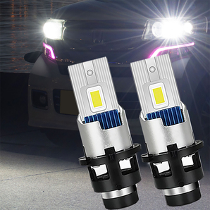 デリカD5 CV1W CV2W CV4W CV5W 純正HIDバーナーと交換 D2S LEDヘッドライト ポン付け 6500K 9600ルーメン D:5 パーツ LEDバルブ 2本組