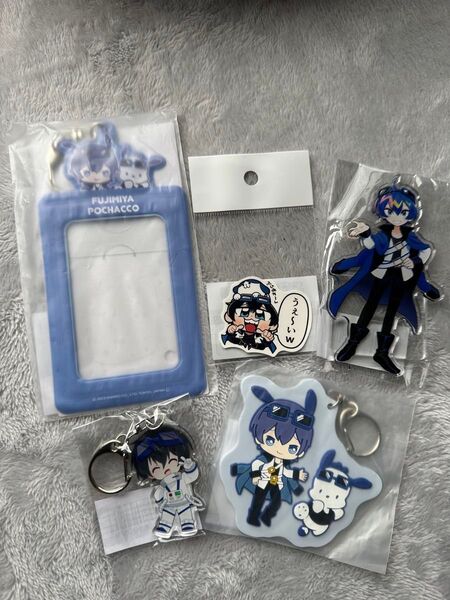 とびユニ ふじみや サンリオコラボ 大川ぶくぶ先生 アクリルキーホルダー 推し活ケース アクスタ