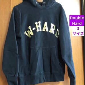 【8/31更新】【Sサイズ】Double Hard 金ロゴ プルオーバーパーカー ブラック