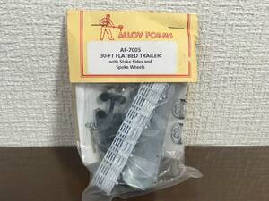 絶版品 1/87 アメリカ型自動車　Alloy Forms（絶版）30’Flatbed　Trailer Kit NO118042