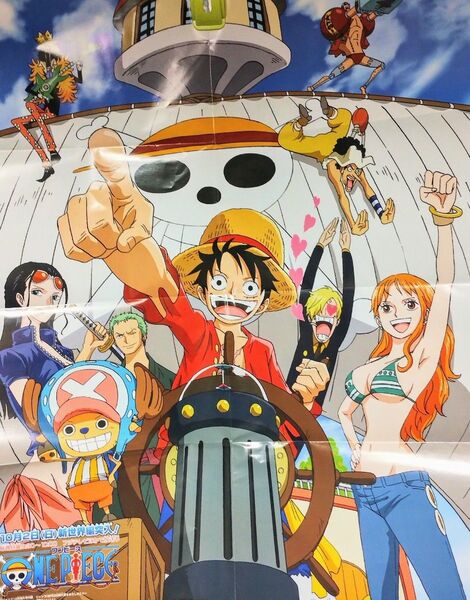 新品未使用 ワンピース&トリコ 両面ポスター