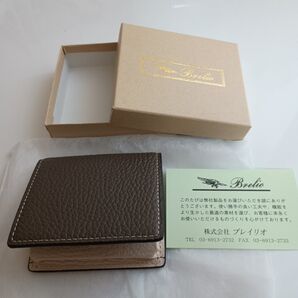 Brelio ブレイリオ レザー コインケース モルビド BOX型 小銭入れ【未使用】