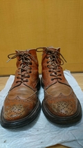 Tricker’s×PaulSmithレザーレースアップカントリーブーツメダリオンUK7.5トリッカーズポールスミス限定別注country_画像1