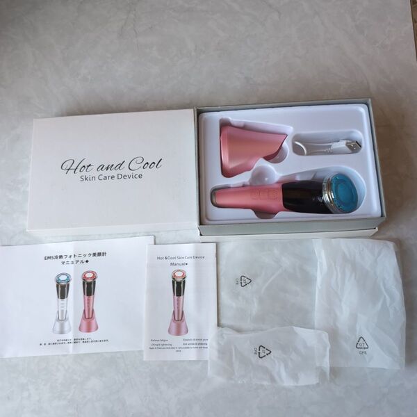 ems 冷熱フォトニック美顔計ホット&クールスキンケア アンチエイジング USB充電 家庭用 HotandCoolSkinCare
