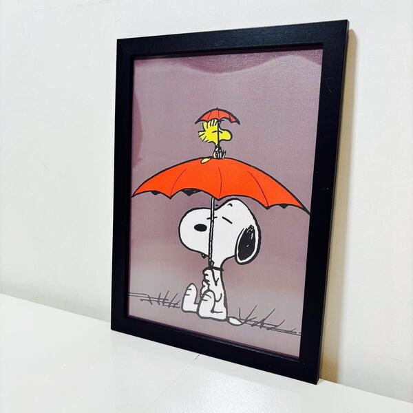 【黒額付きポスター】スヌーピー PEANUTS ピーナッツ 15 アンブレラ
