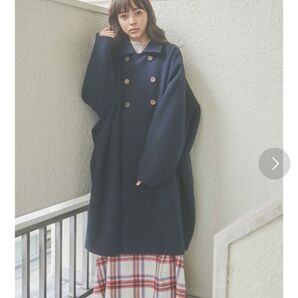 《新品未使用》merry jenny ネイビー ロングコート
